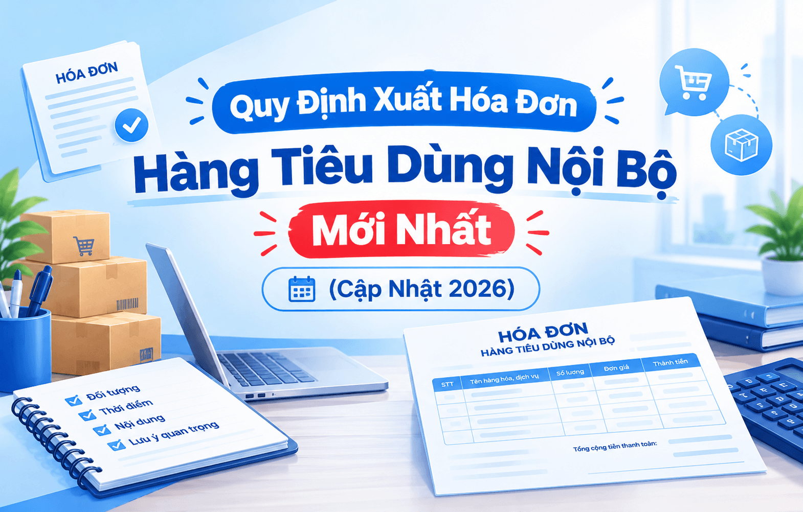 Quy Định Xuất Hóa Đơn Hàng Tiêu Dùng Nội Bộ Mới Nhất (Cập Nhật 2026)