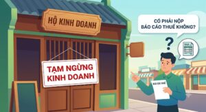 hộ kinh doanh tạm ngừng kinh doanh có phải nộp báo cáo thuế không